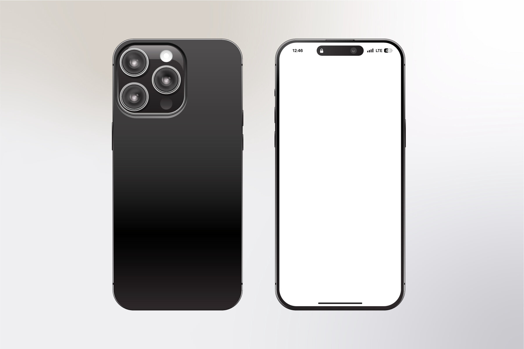 Phone Vector Mockup 3