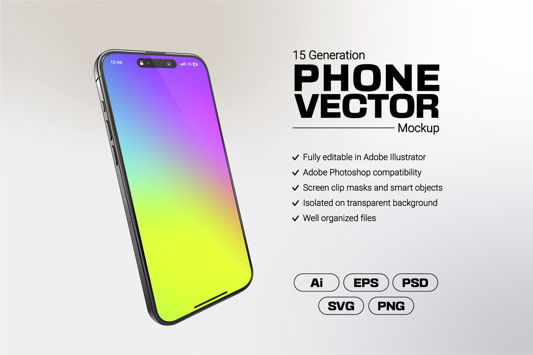 Phone Vector Mockup 8