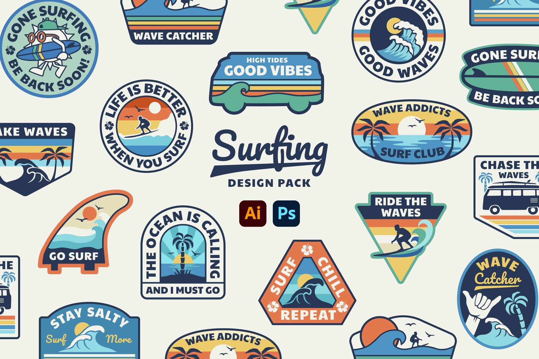 Surfing Design Pack 1
