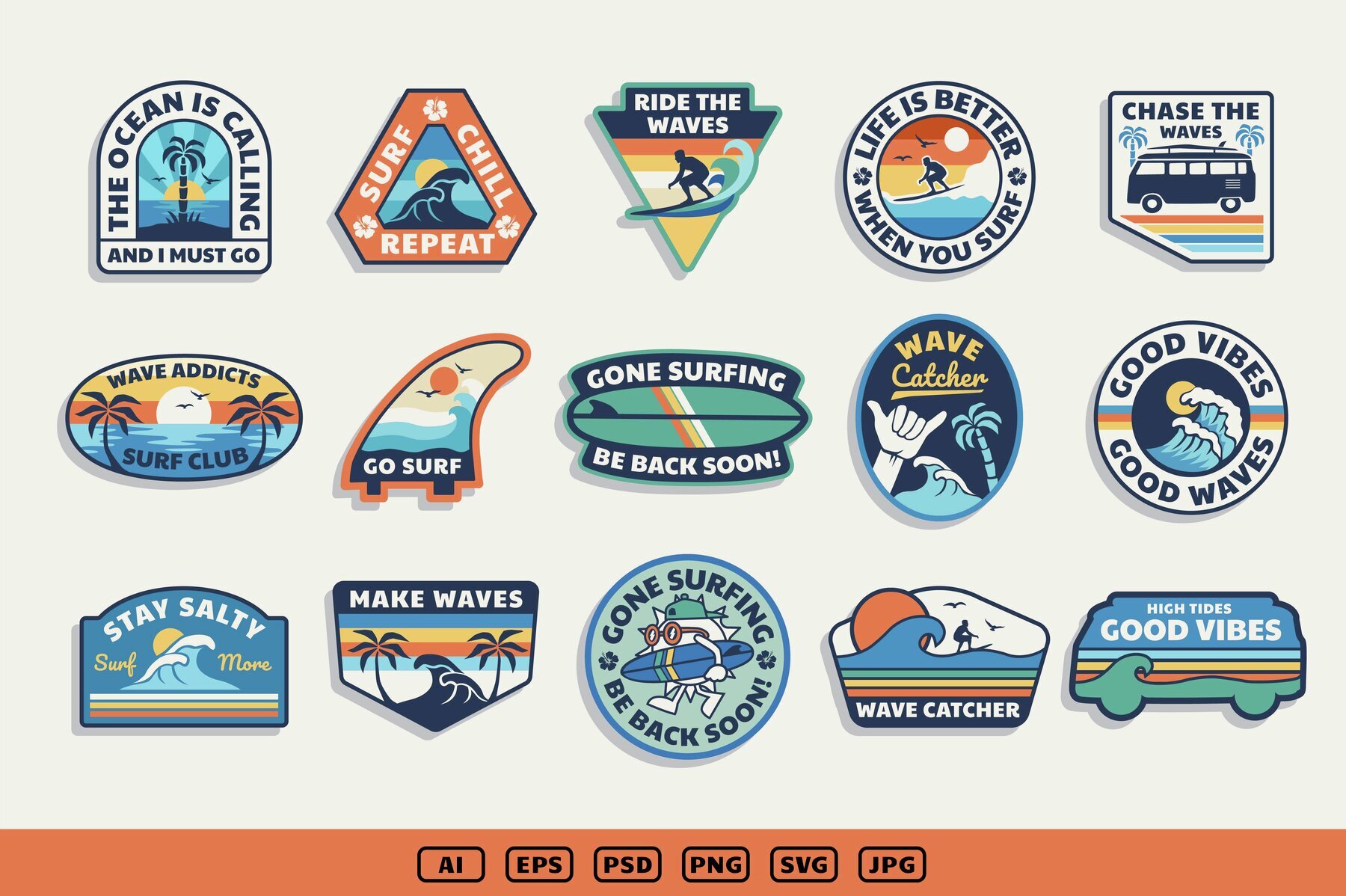 Surfing Design Pack 2