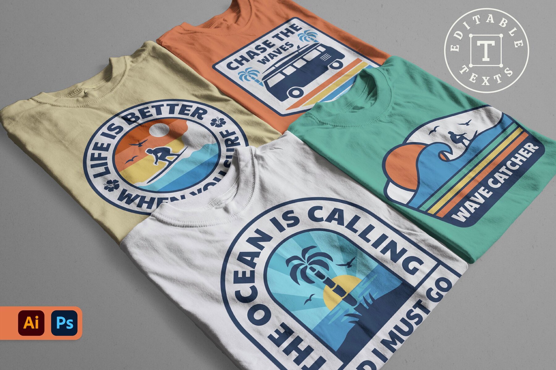 Surfing Design Pack 3