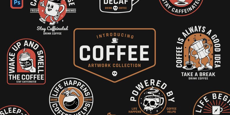 Coffee Editable Design Collection