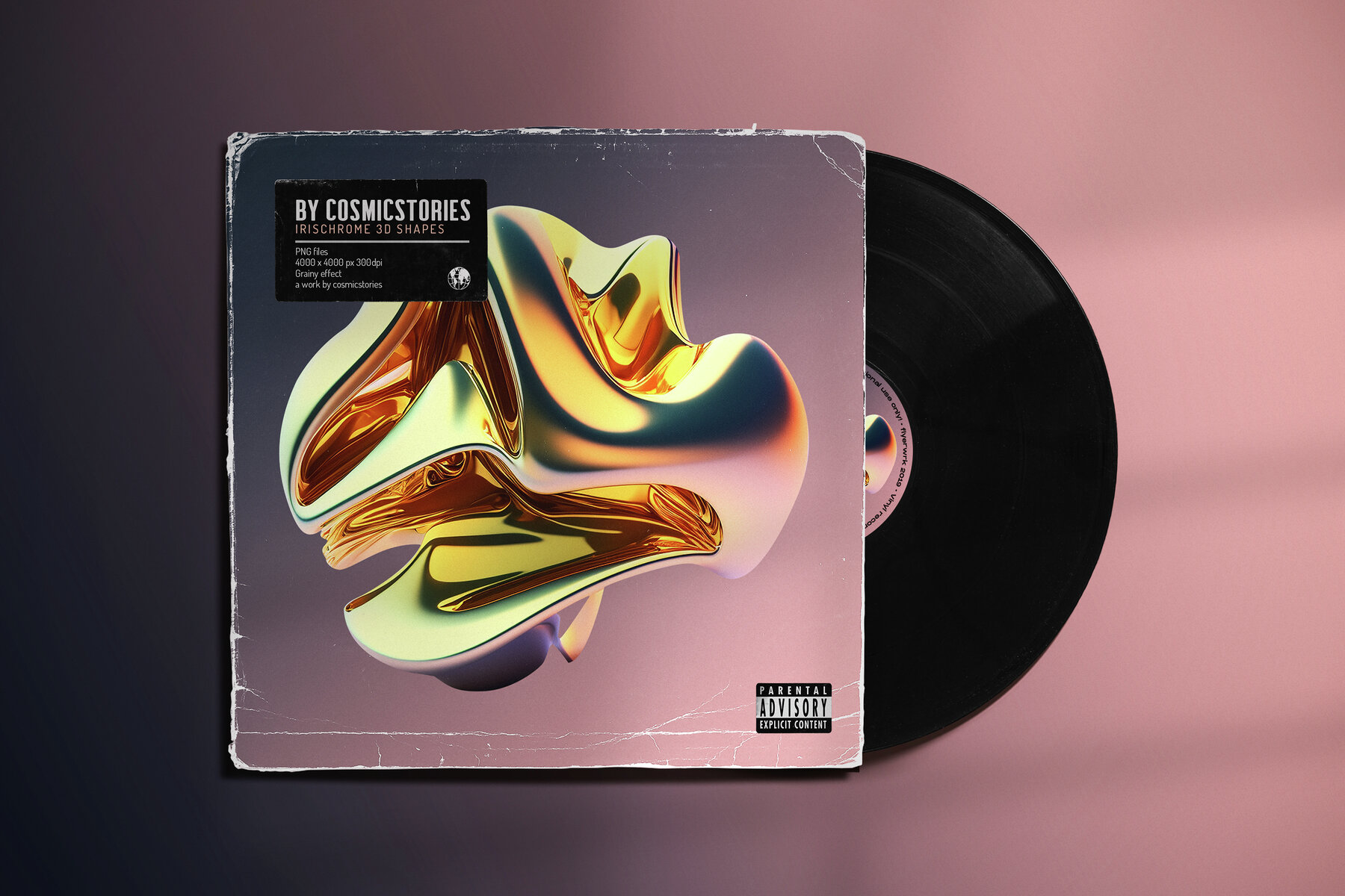 3D Irischrome Abstract Objects 8