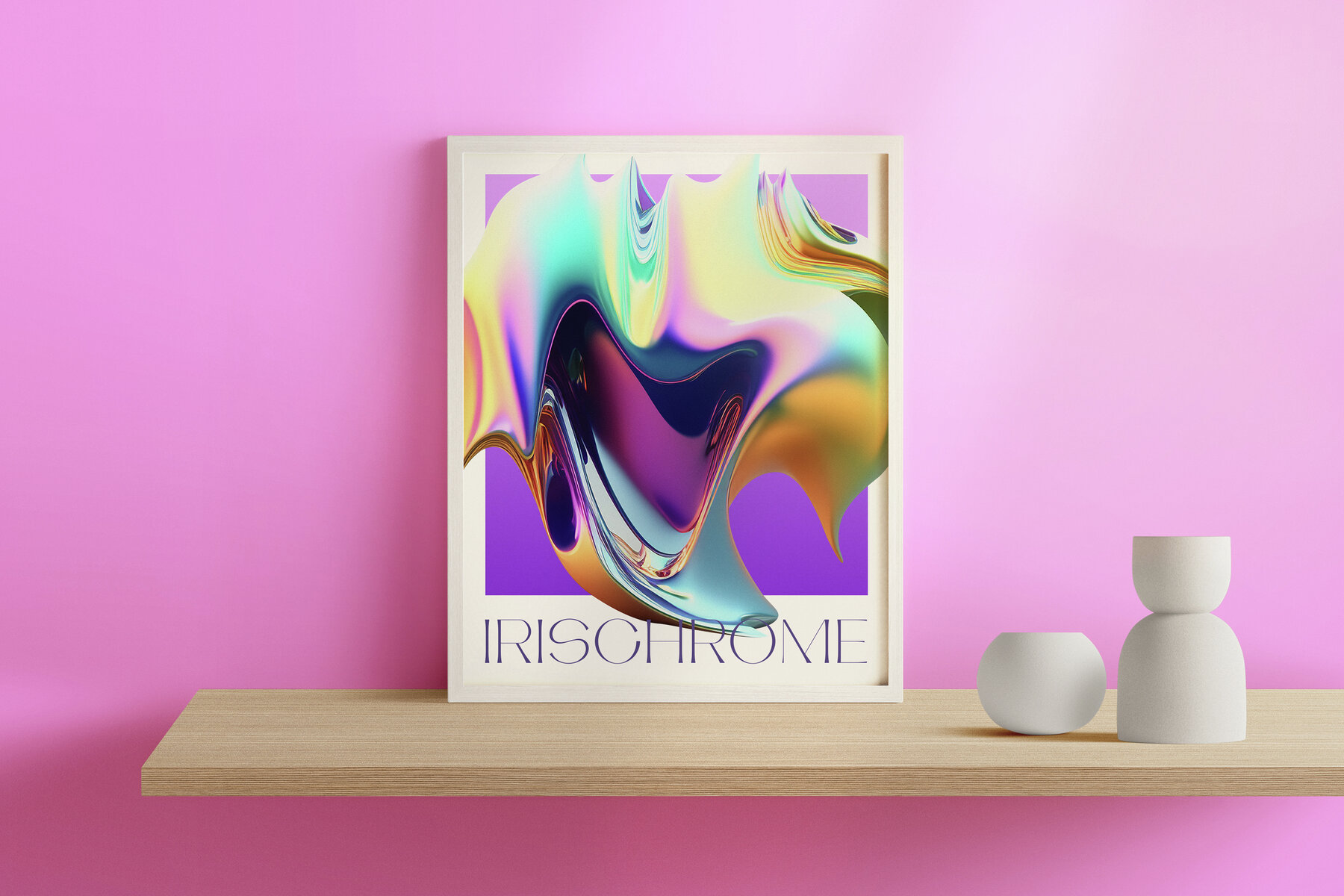 3D Irischrome Abstract Objects 9