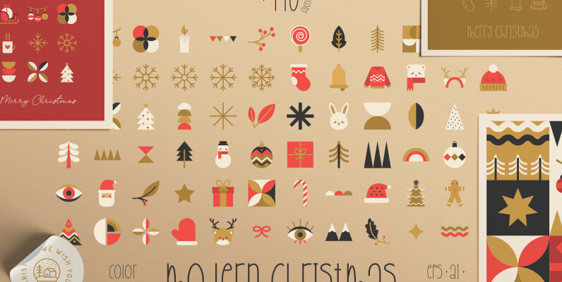 Cute Christmas Vector Icons
