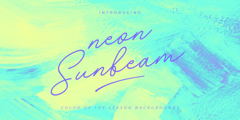 Neon Sunbeam Backgrounds