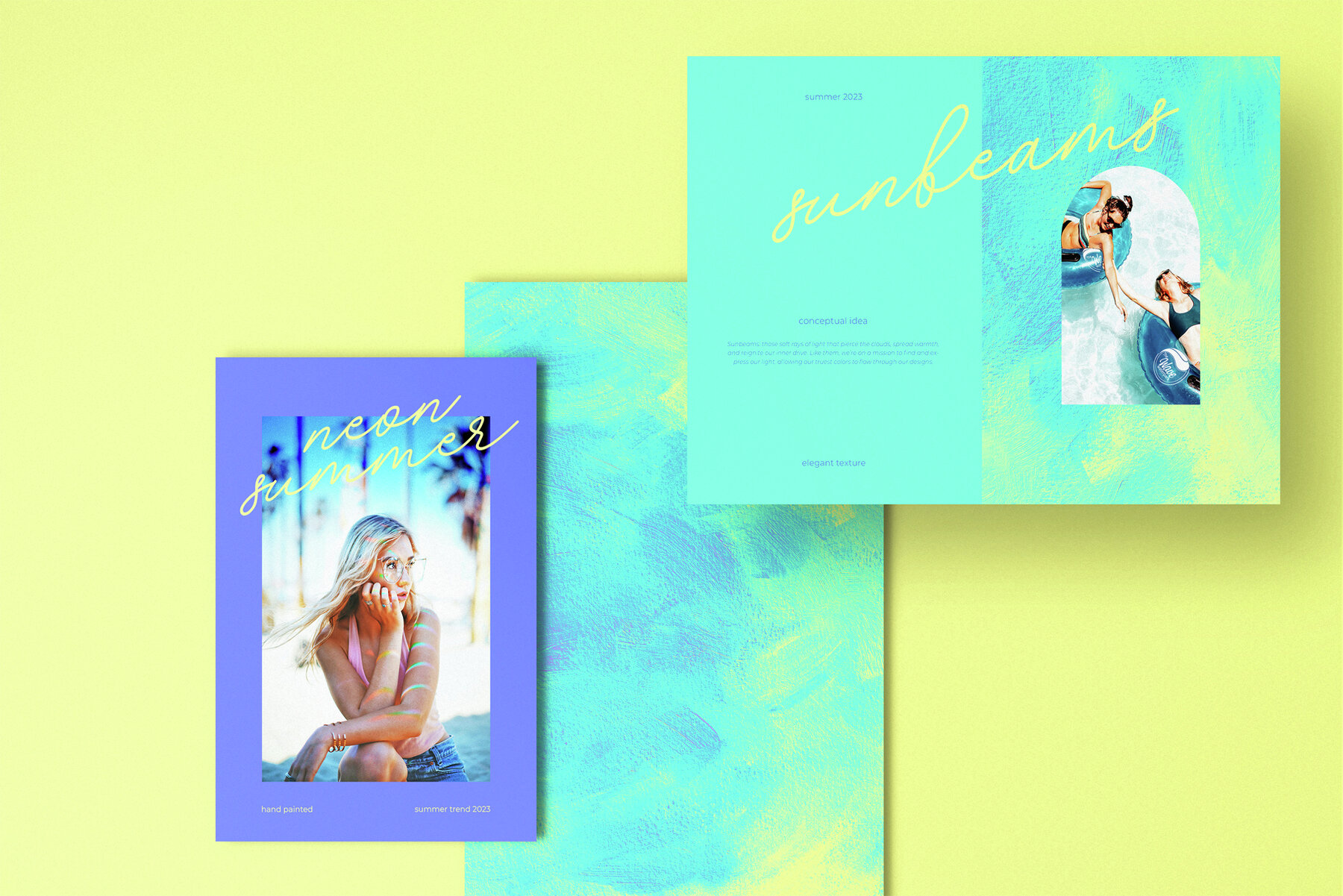 Neon Sunbeam Backgrounds 4