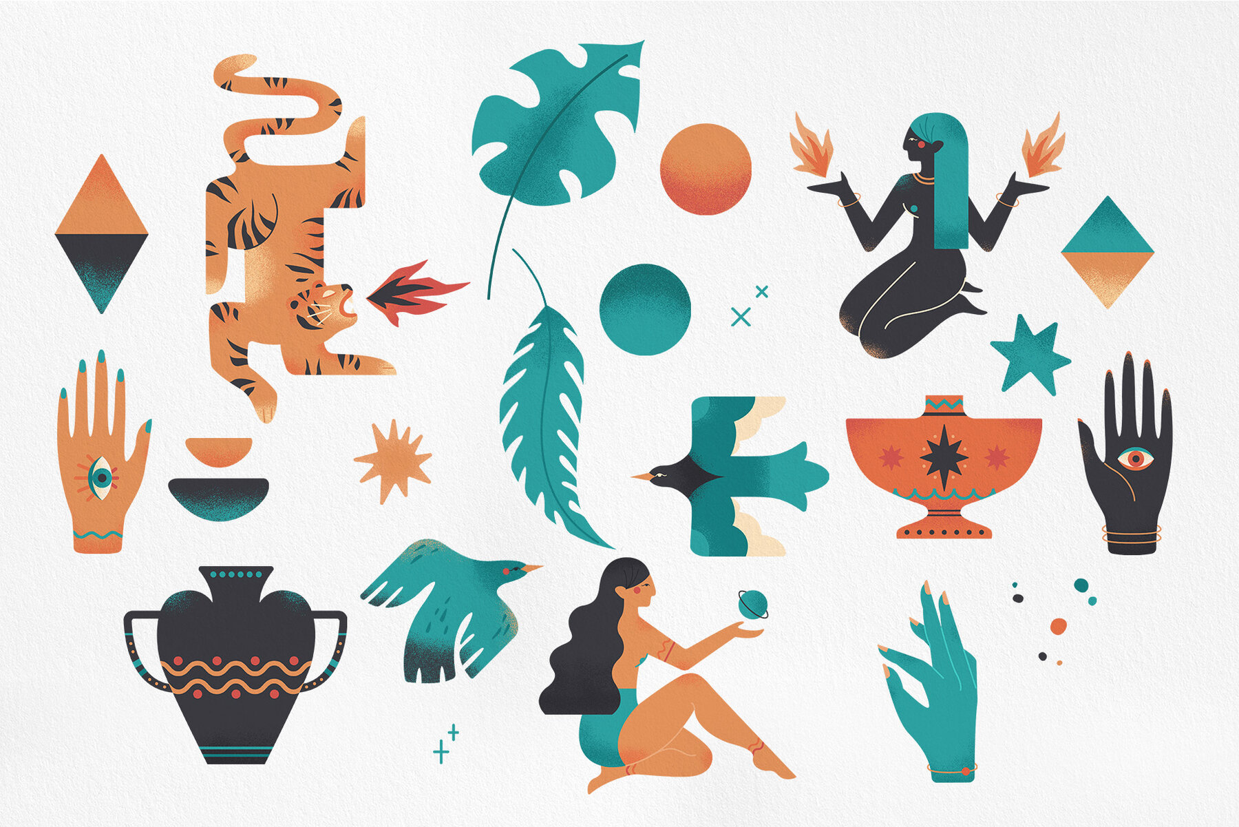 Sacred Oracle Vector Illustrations 6