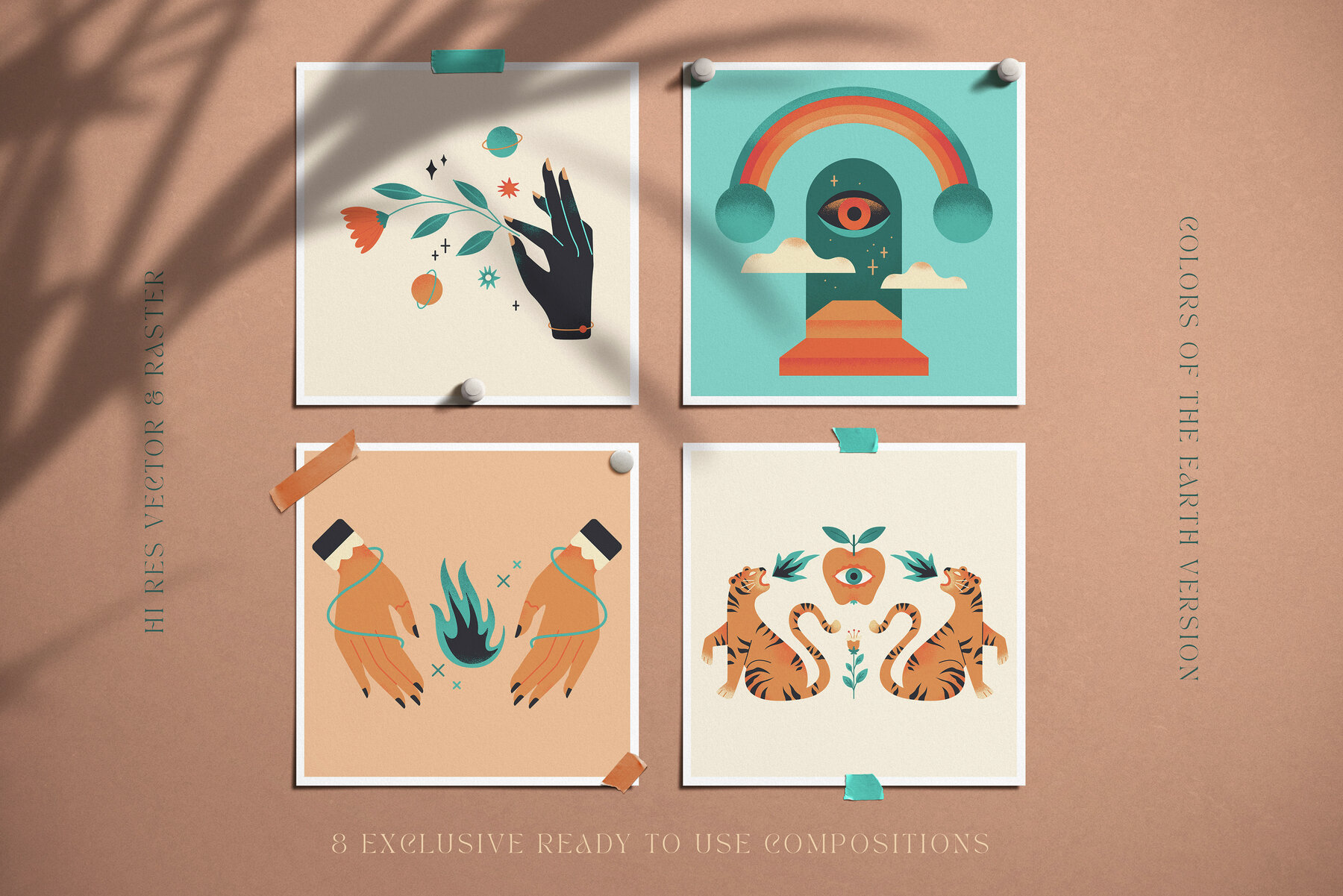 Sacred Oracle Vector Illustrations 8