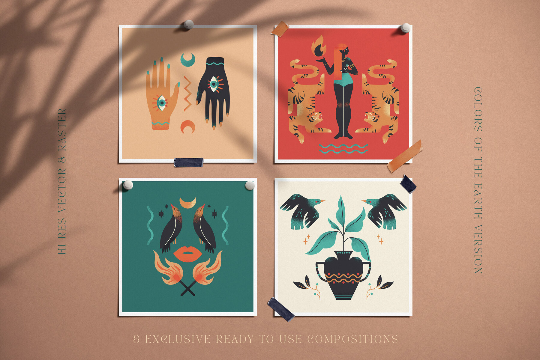 Sacred Oracle Vector Illustrations 10