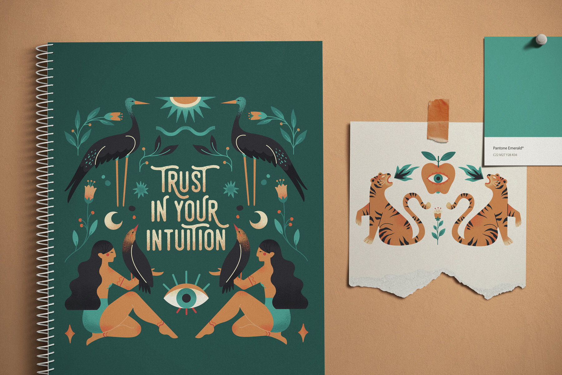 Sacred Oracle Vector Illustrations 13