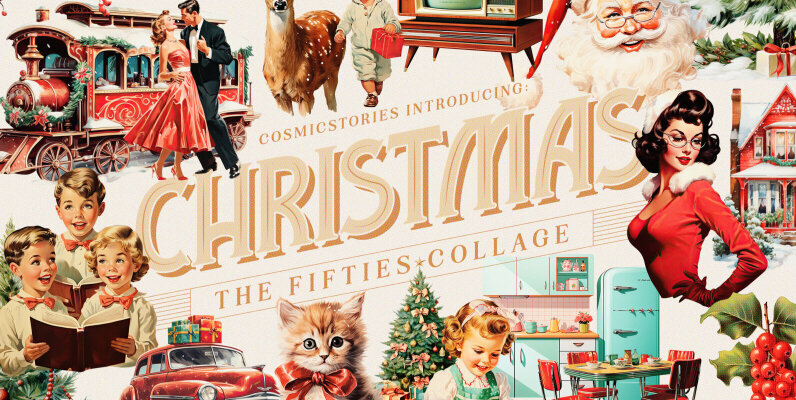 50s Christmas Collage Creator