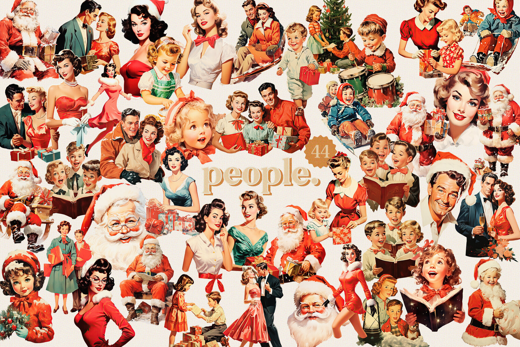 50s Christmas Collage Creator 3