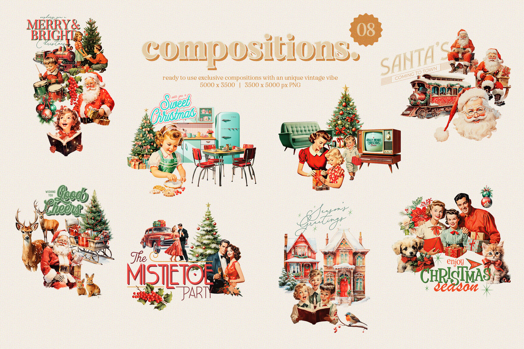 50s Christmas Collage Creator 8