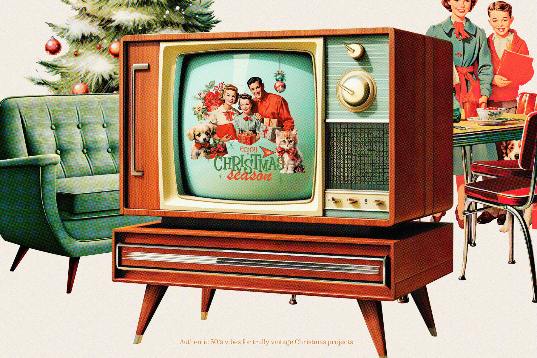 50s Christmas Collage Creator 9