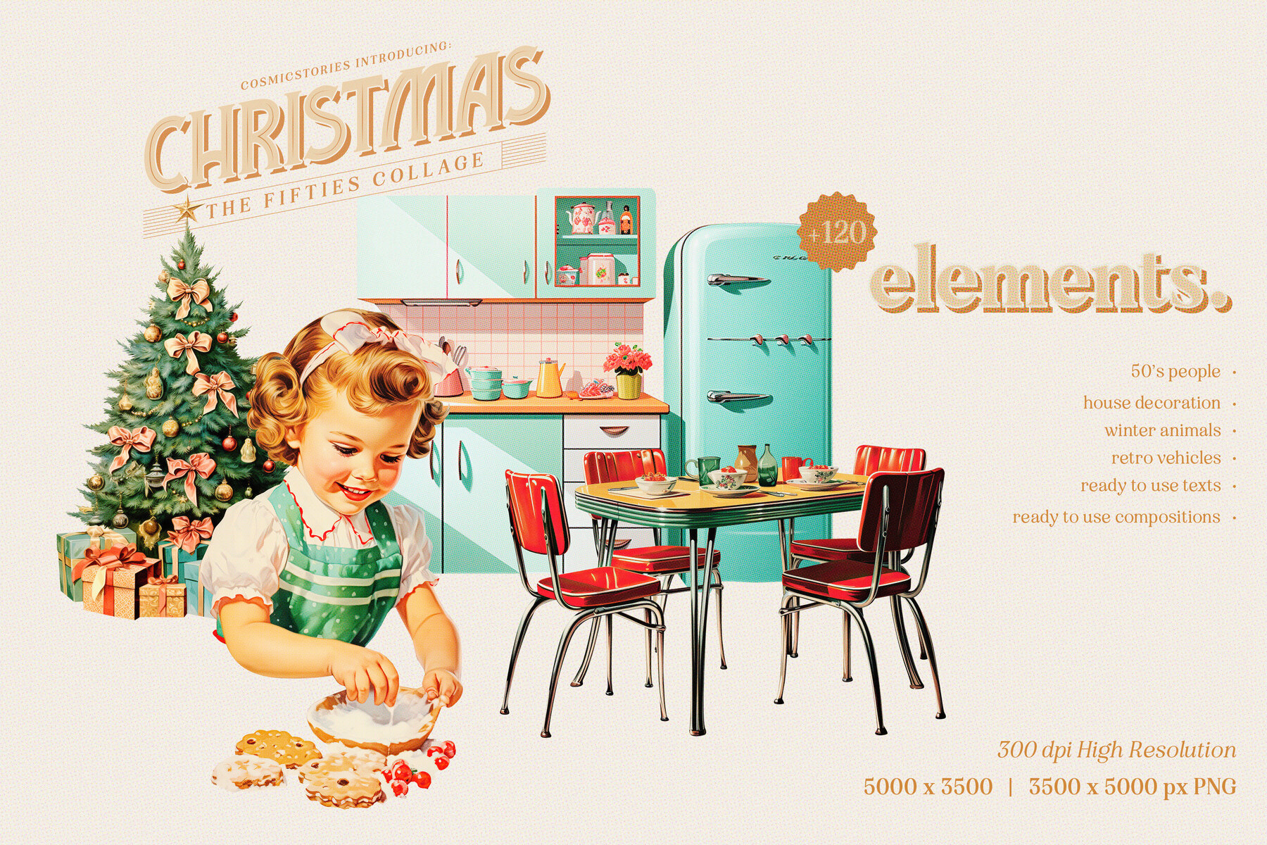 50s Christmas Collage Creator 15