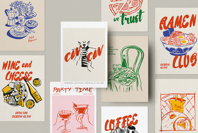 Food illustrations Illustrations - YouWorkForThem