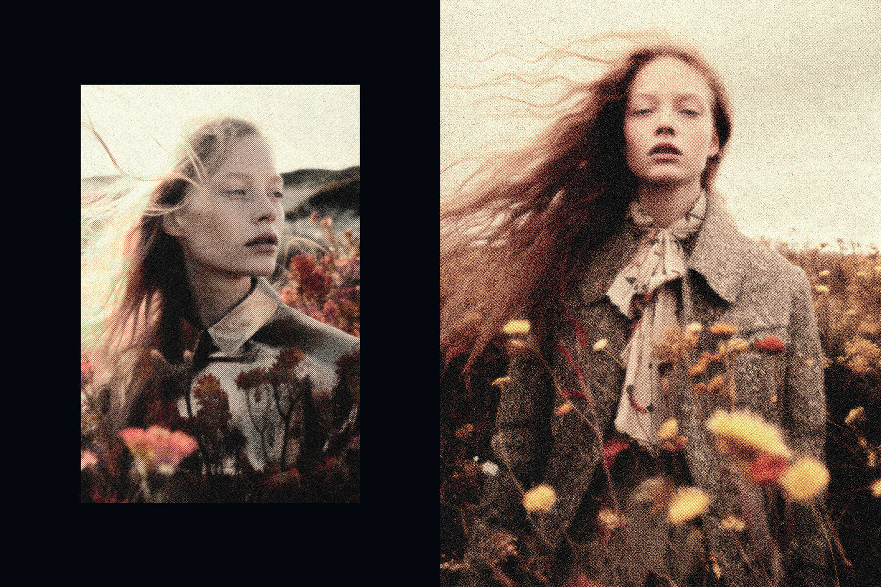 Vintage Halftones Postcard Photo Effect 2