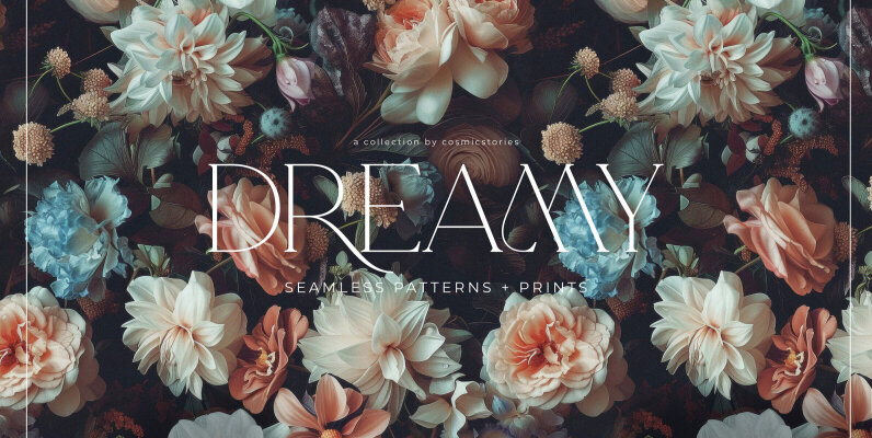 Dark Floral Patterns and Prints