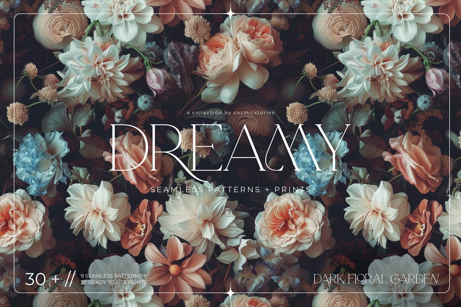 Dark Floral Patterns and Prints 1