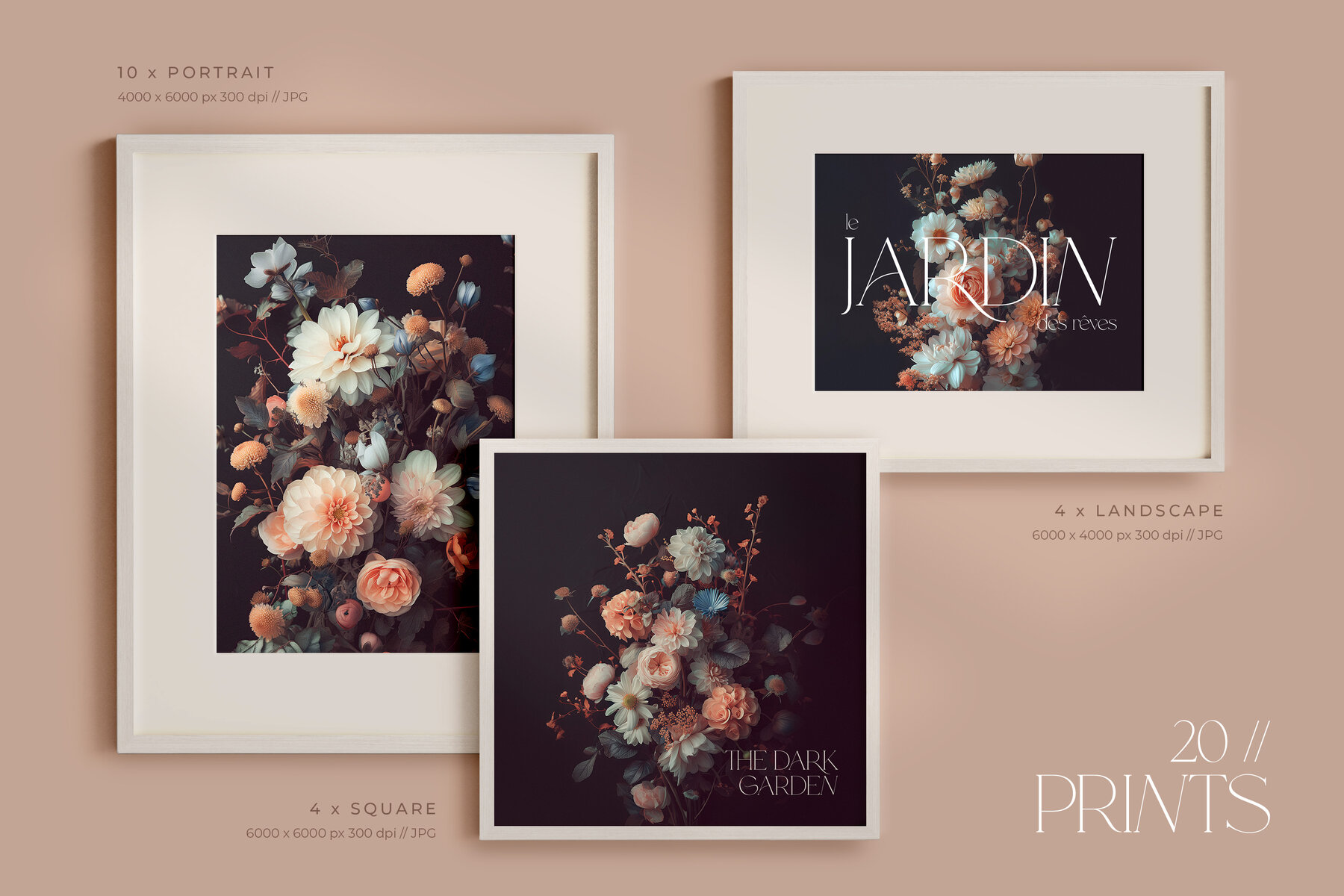 Dark Floral Patterns and Prints 4