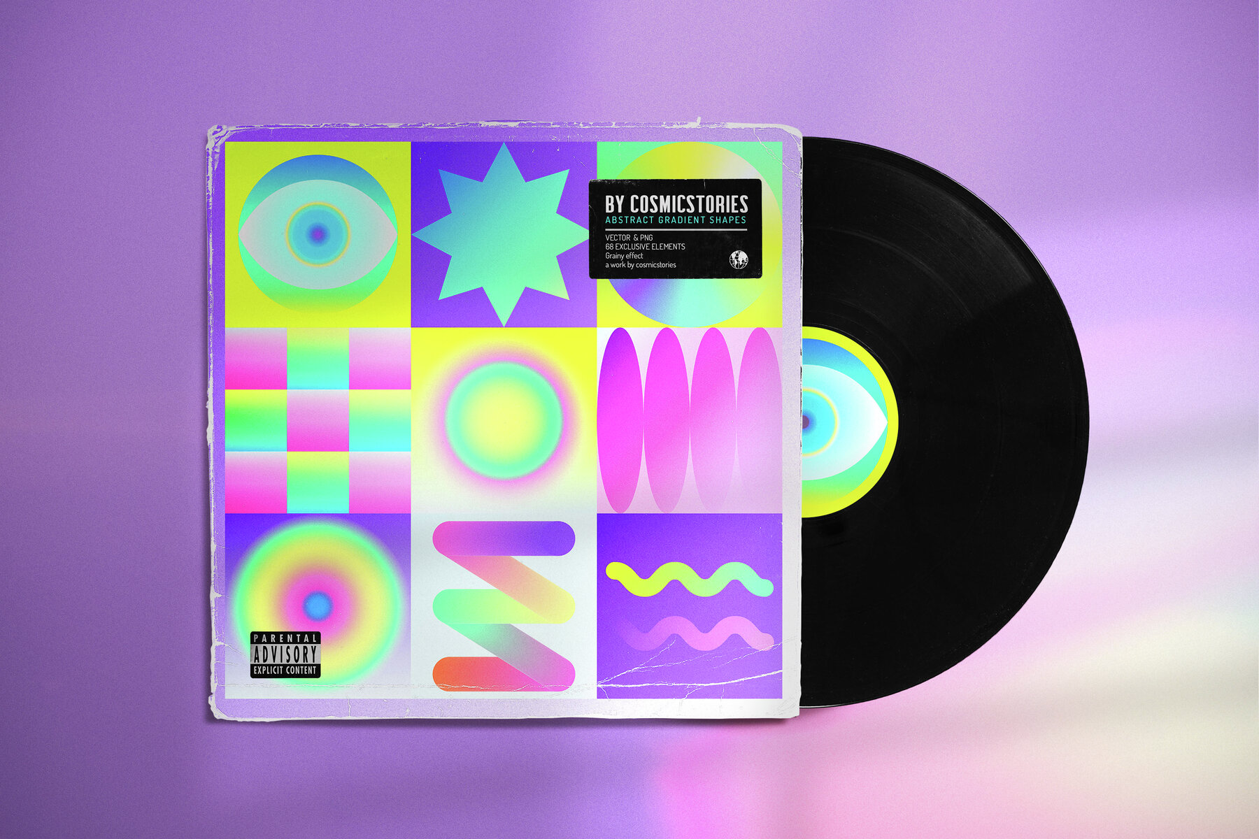 Vector Neon Gradient Shapes 4