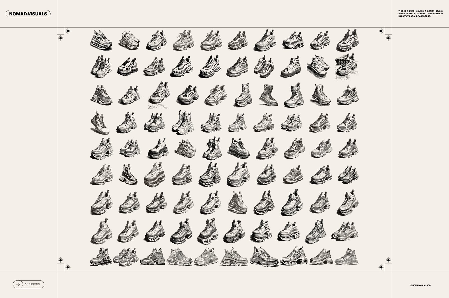 Sneakers Shoes Sketches 2