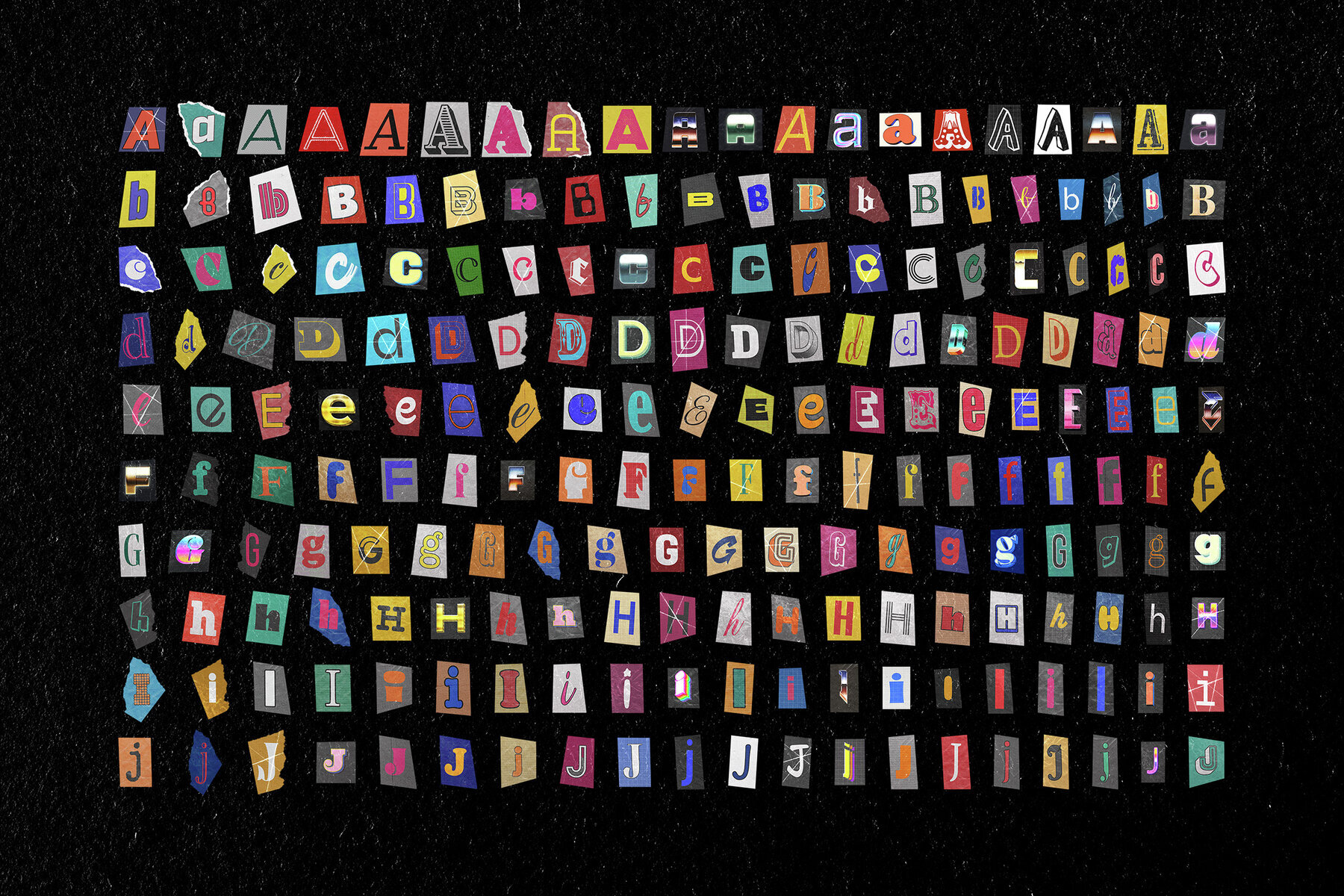 Ransom Note Letters Collection 2