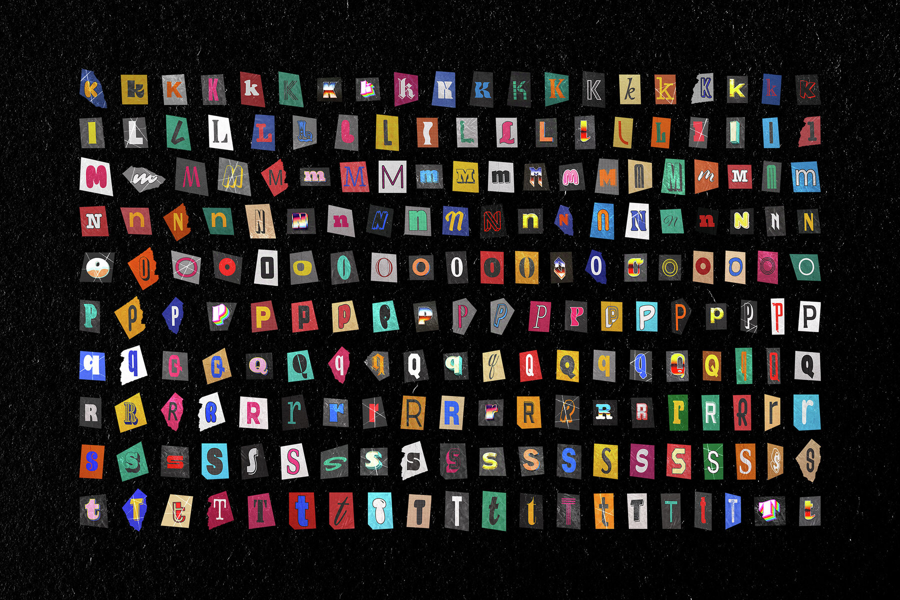 Ransom Note Letters Collection 4