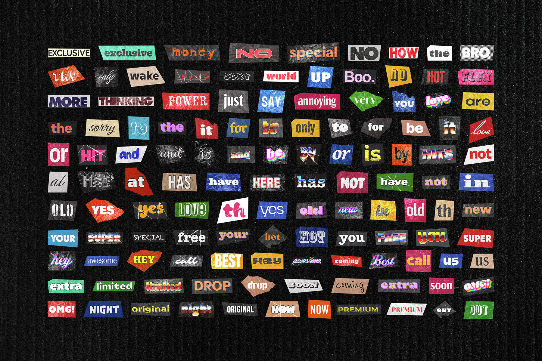 Ransom Note Letters Collection 10