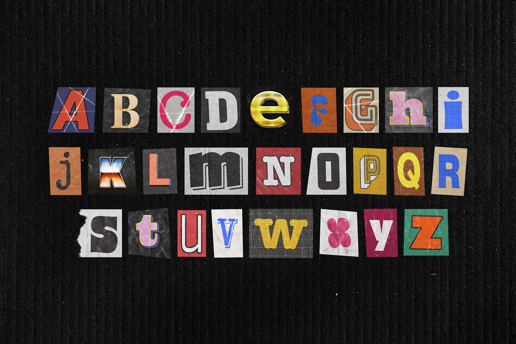 Ransom Note Letters Collection 12