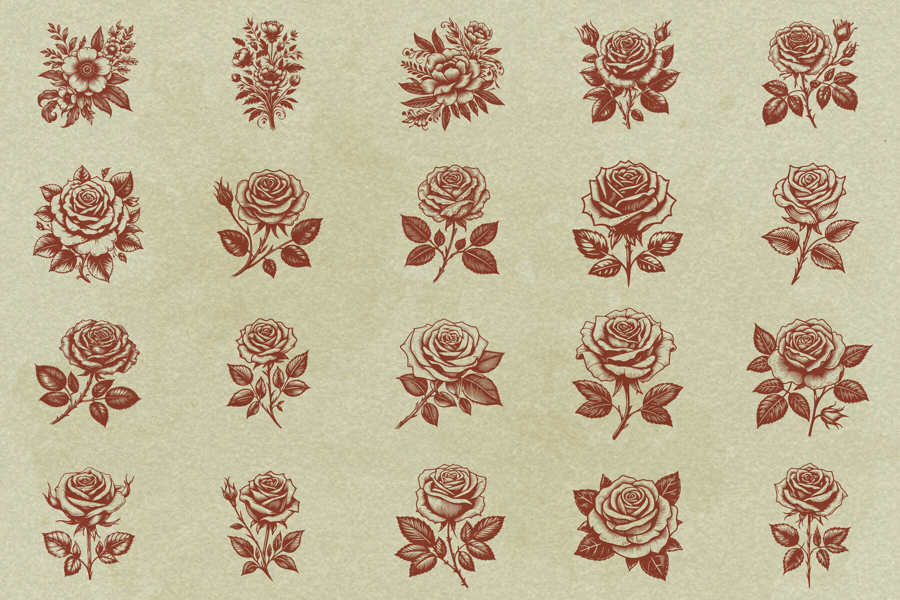 Classic Botanicals   20 Vectors 2