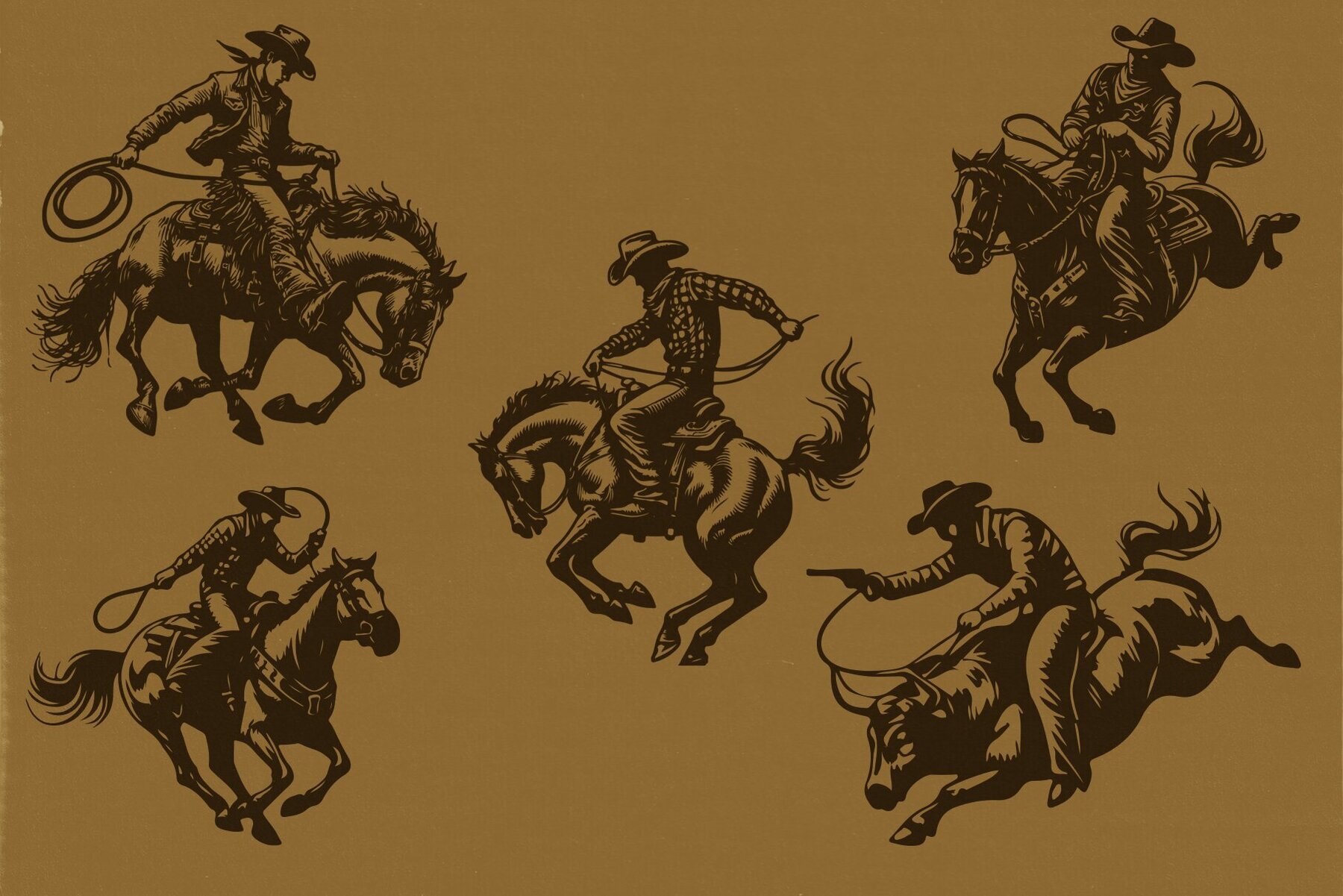 Rodeo Illustrations   Western Themed 3