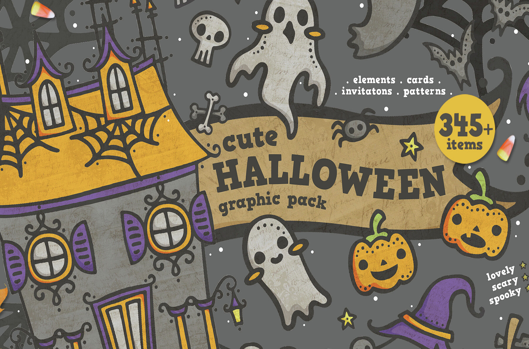 Cute Halloween Illustration Set 1