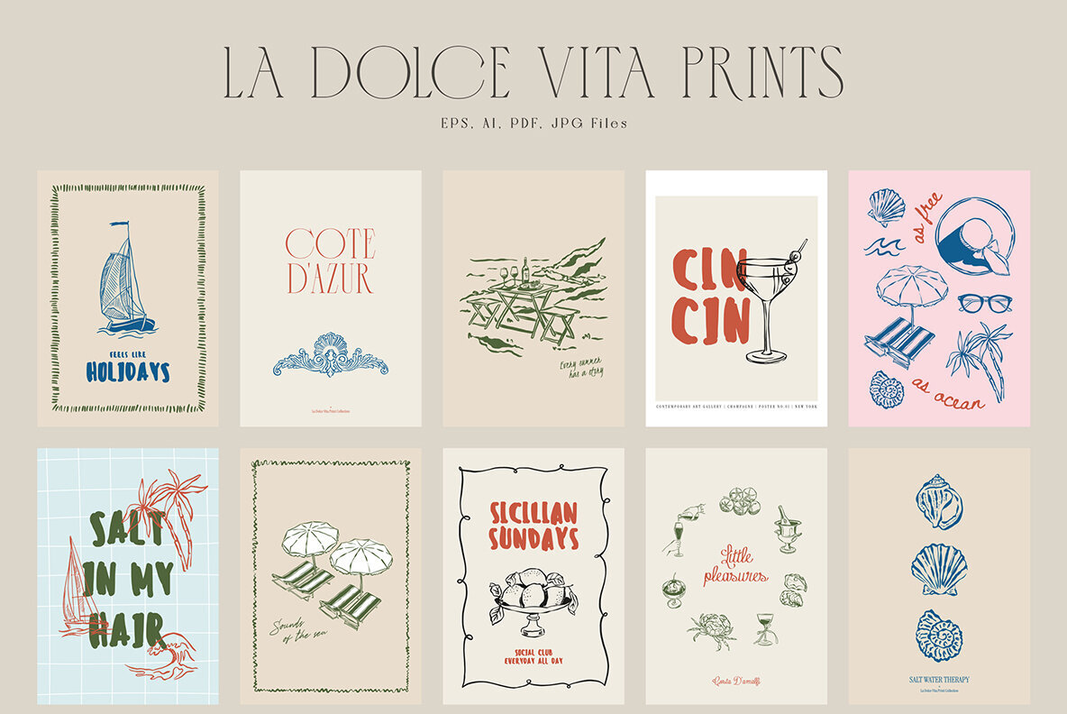 La Dolce Vita Print Posters P 2 3