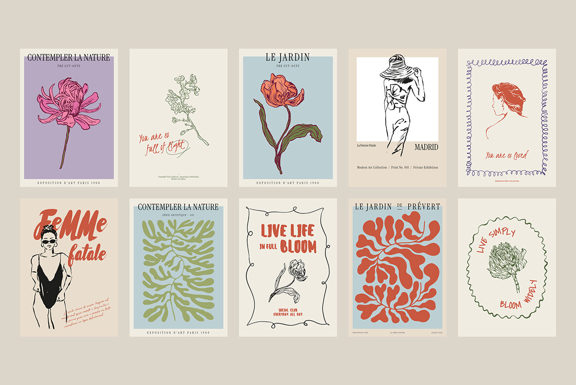 Modern Art Print Posters 9