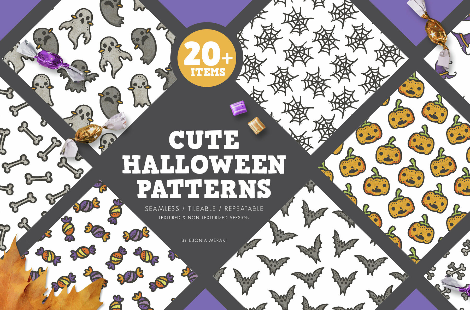 Pattern Pack Cute Halloween Party 1