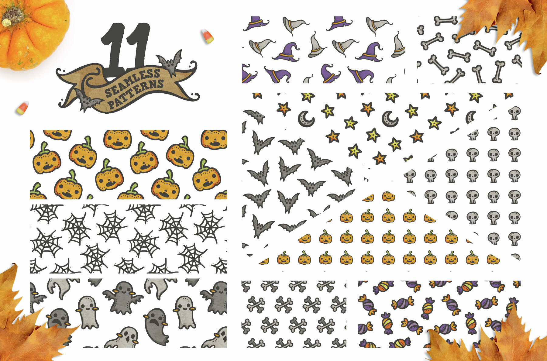Pattern Pack Cute Halloween Party 2