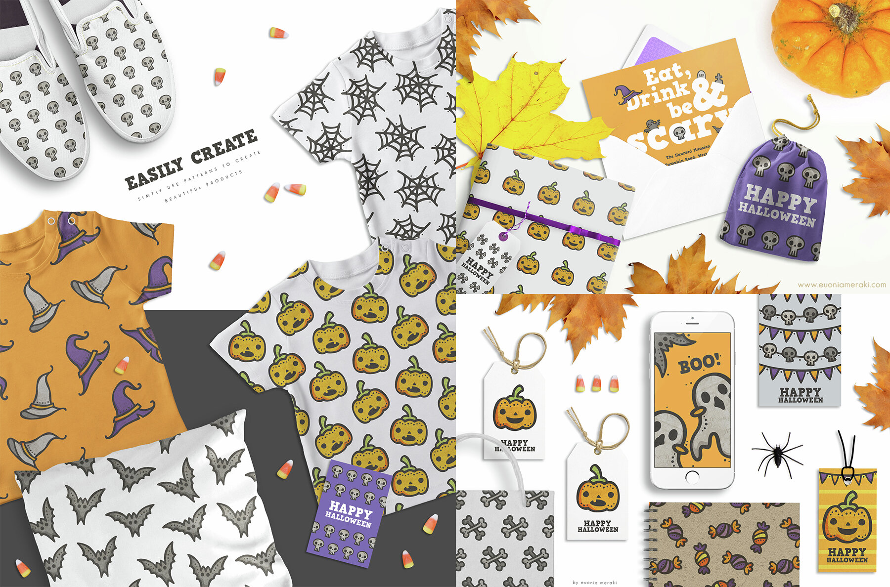 Pattern Pack Cute Halloween Party 5