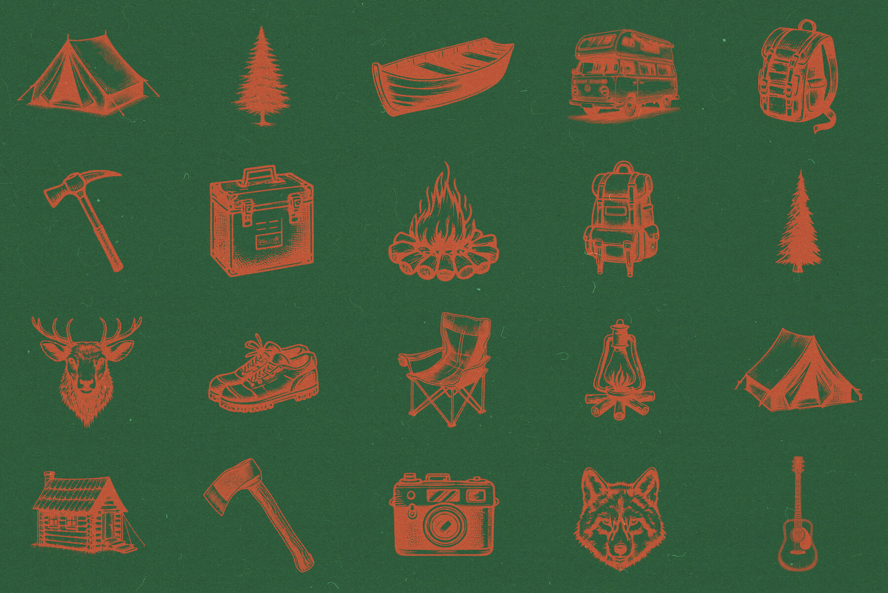 Camping Adventures Illustrations 2