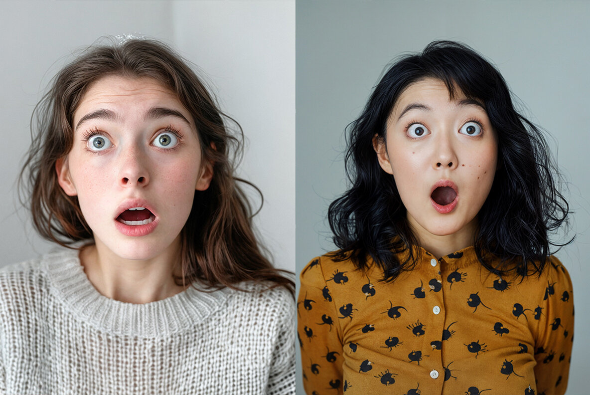 Surprised women 8
