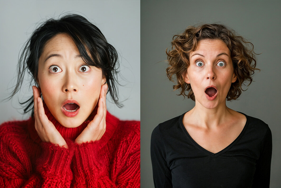 Surprised women 10