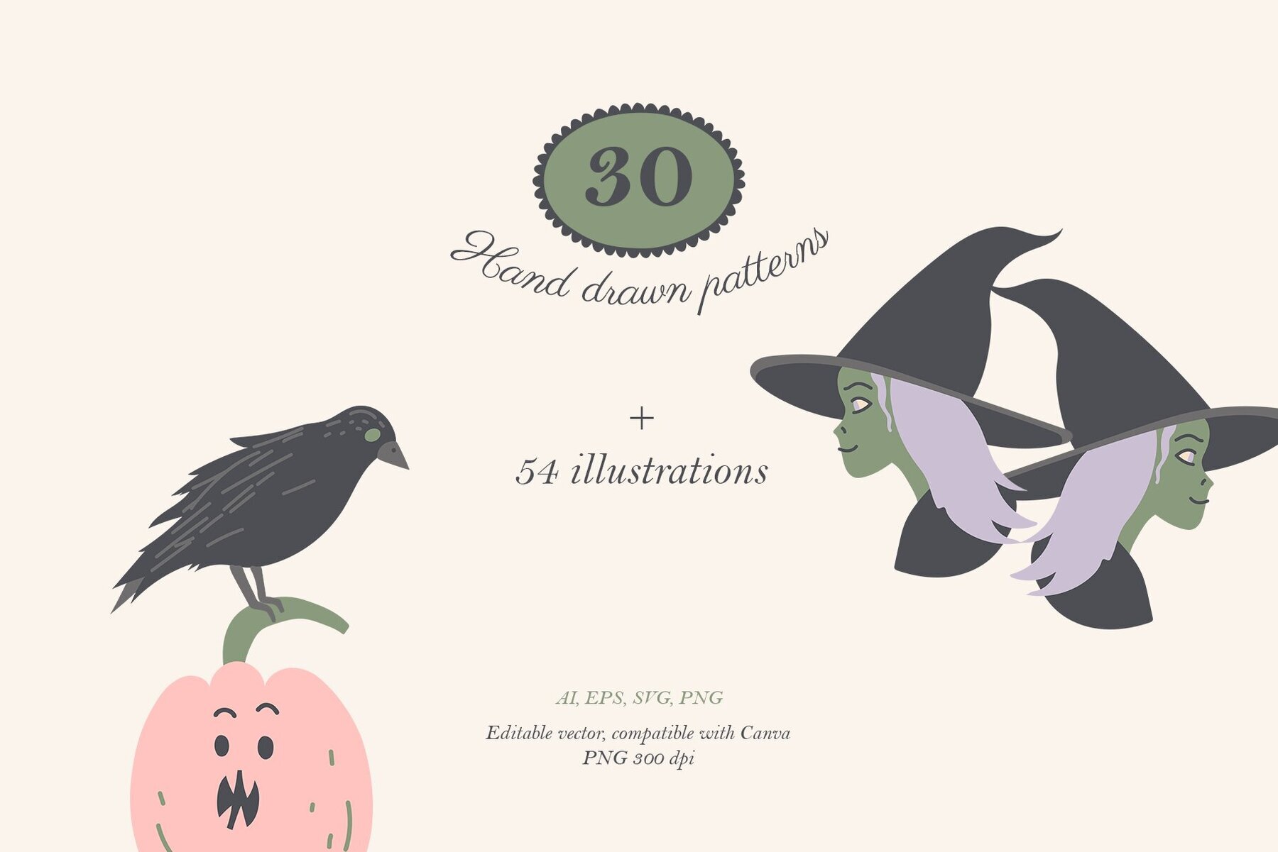 Cute Vector Halloween Patterns 2