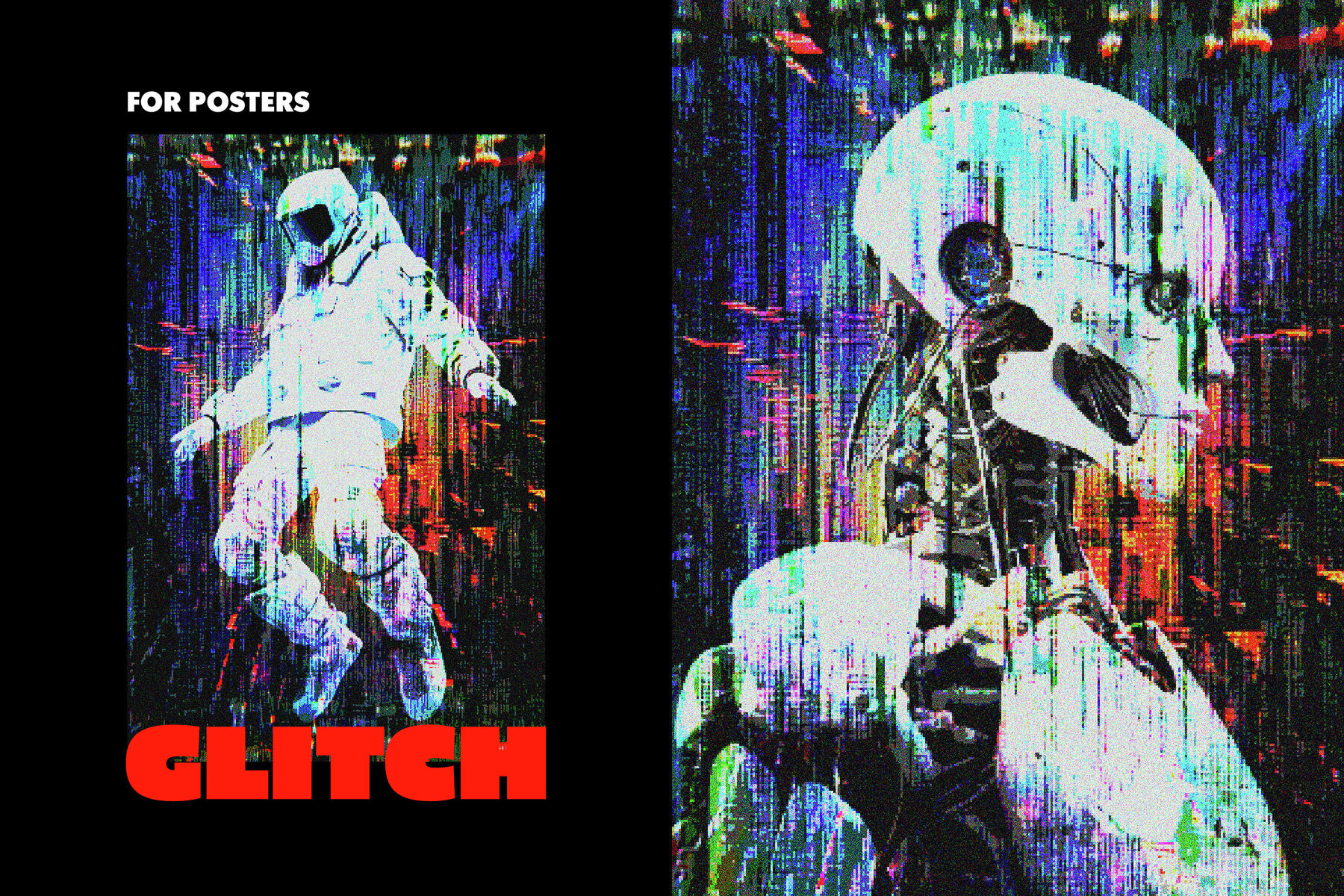 Glitch Pixels Screen Photo Effect 1