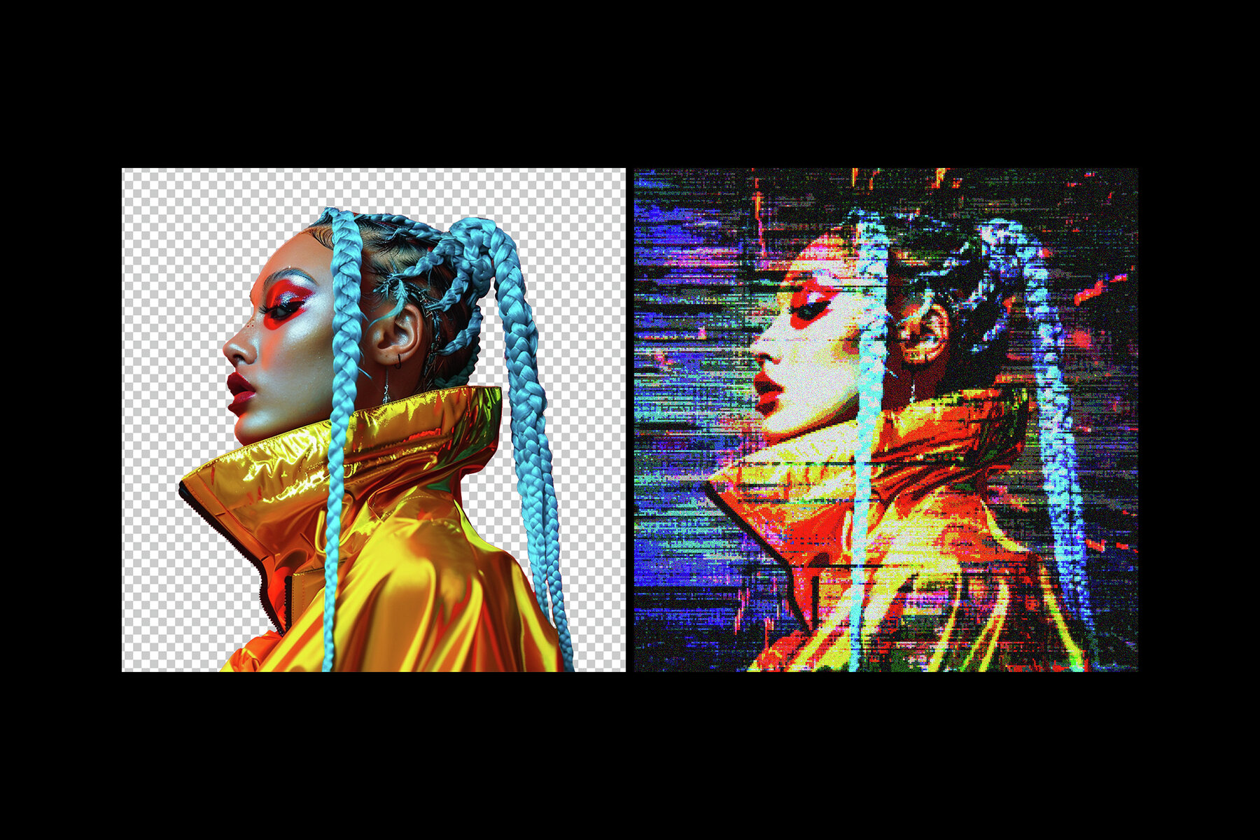 Glitch Pixels Screen Photo Effect 4