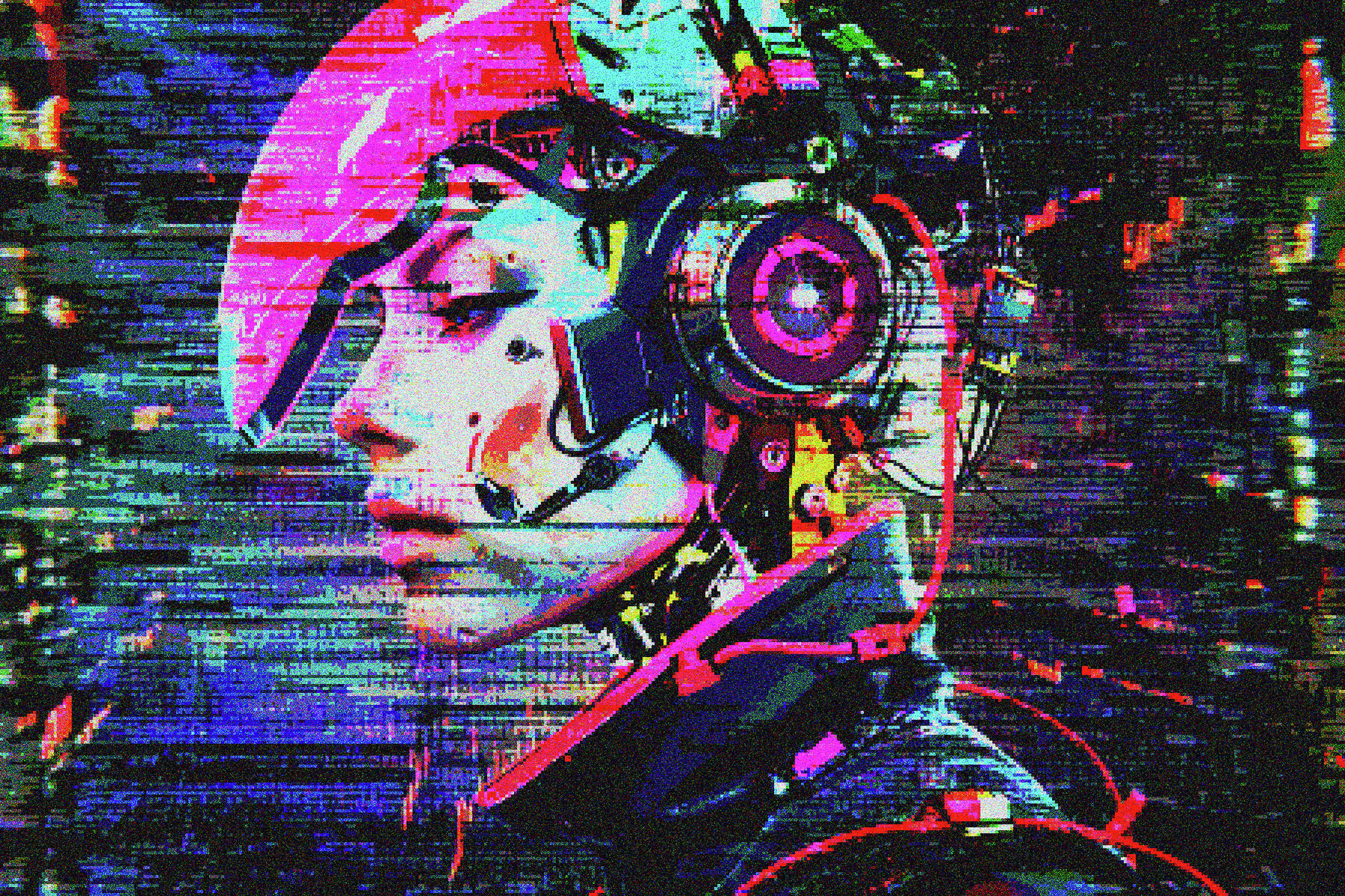 Glitch Pixels Screen Photo Effect 5