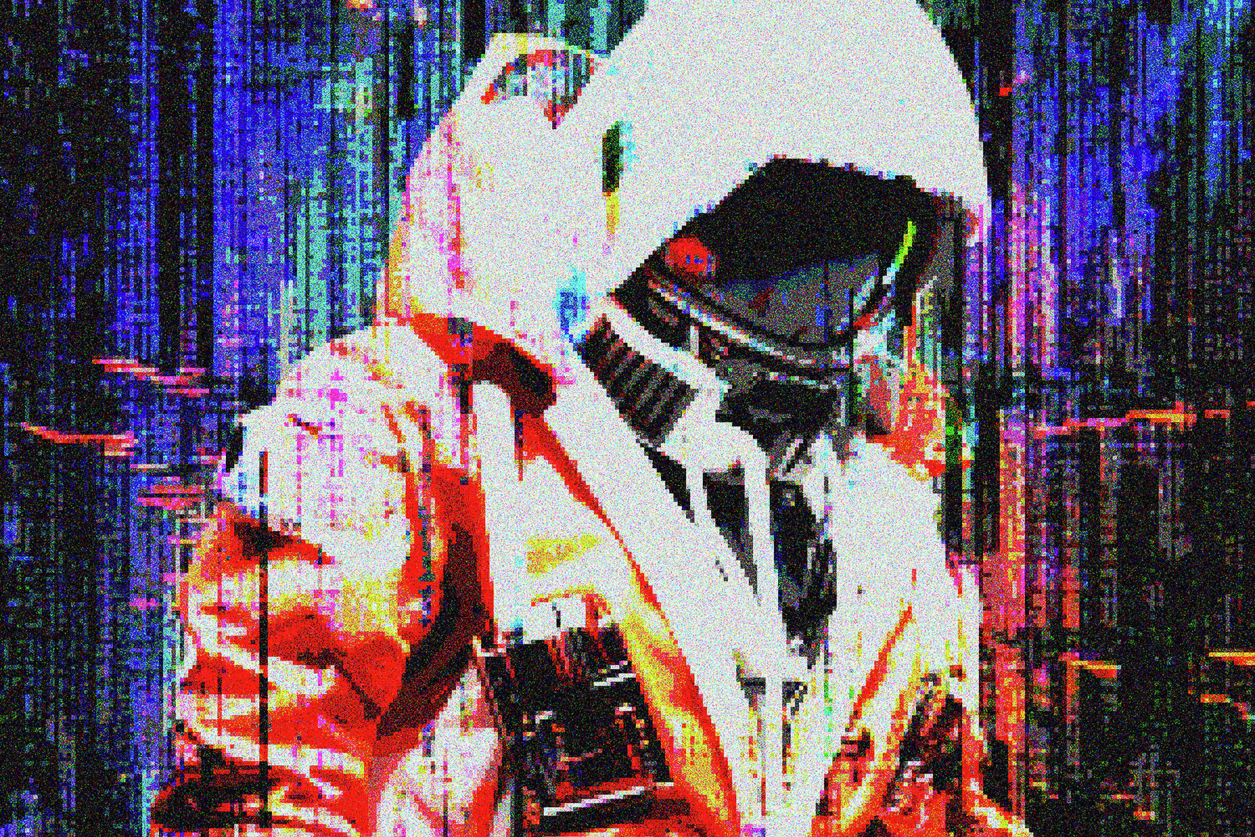 Glitch Pixels Screen Photo Effect 6