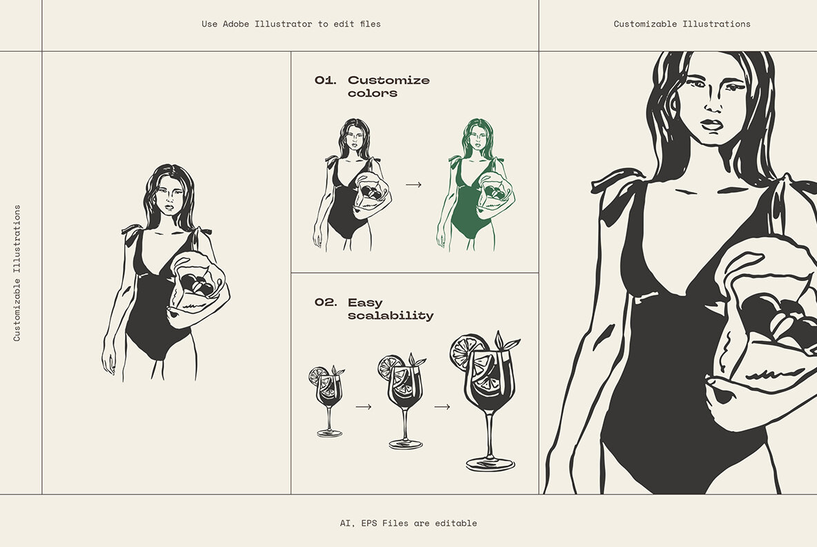 La Dolce Vita Illustrations 11