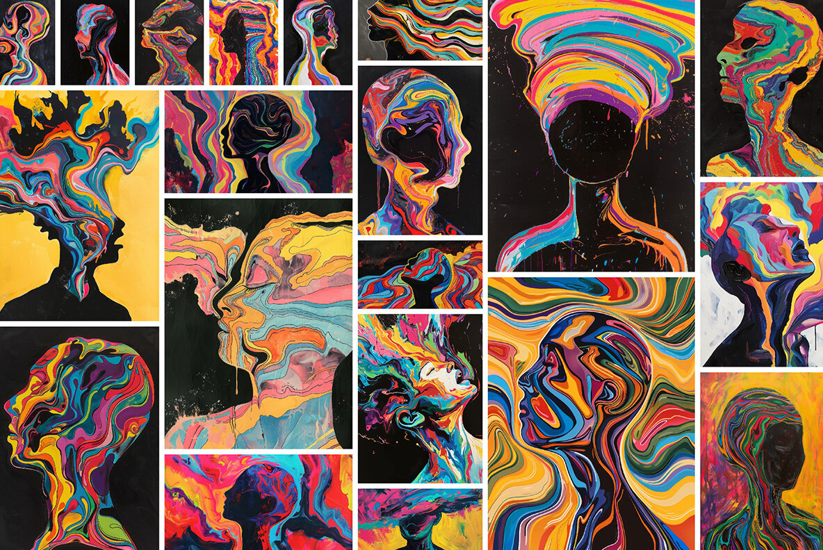 Paint splash faces 5