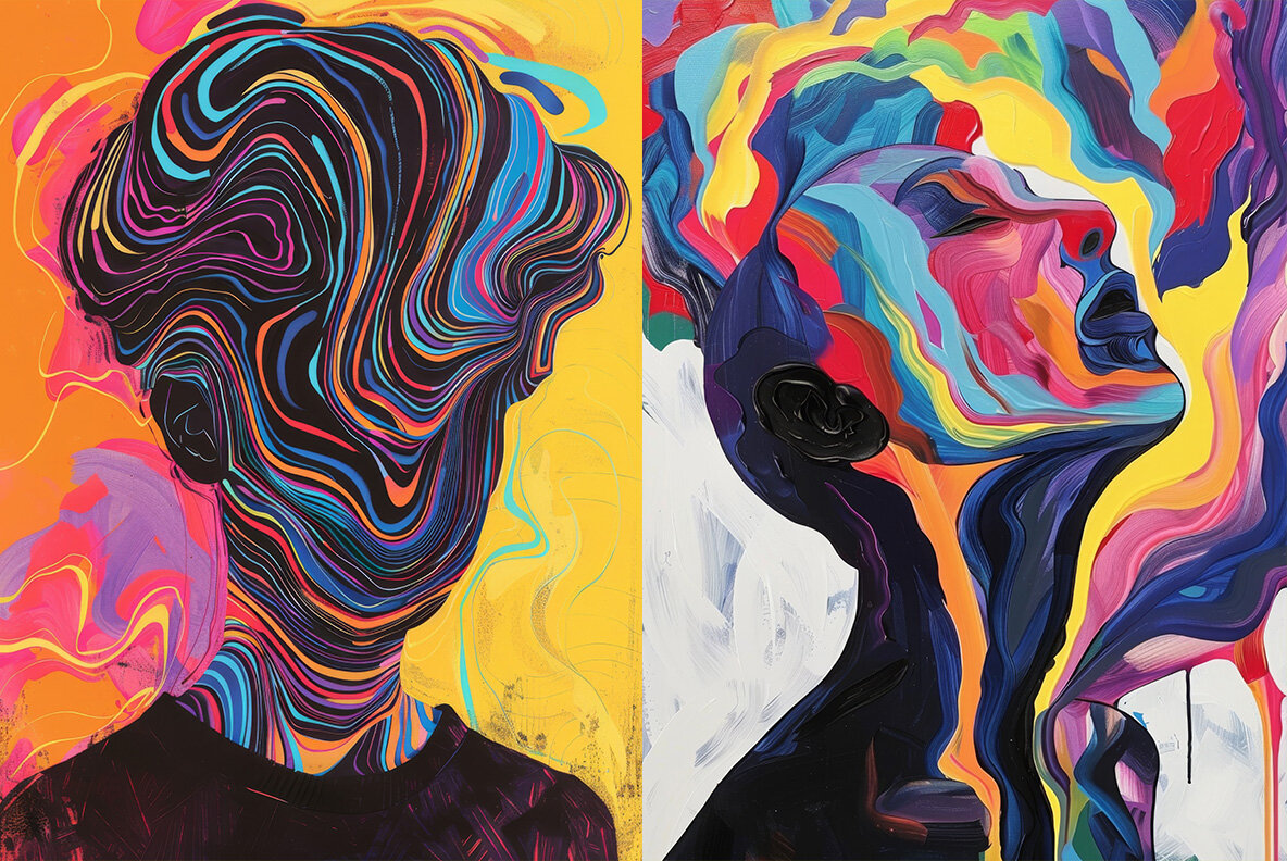 Paint splash faces 10